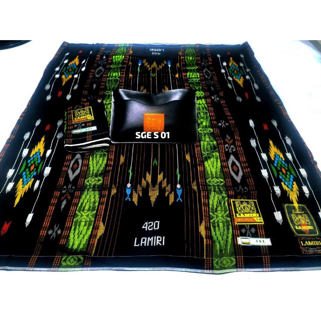 SARUNG LAMIRI BENANG DOUBLE 420,SUTRA 80%(RASA FULL SUTRA) MOTIF SGE TERBARU DAN TERMURAH