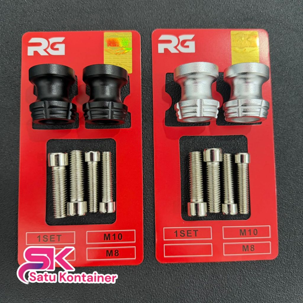 RG racing bobin Jalu paddock M8 M10 baut12 baut14 drat 12 14 new ninja 150 250 fi 2018 gsx r 150 zx2