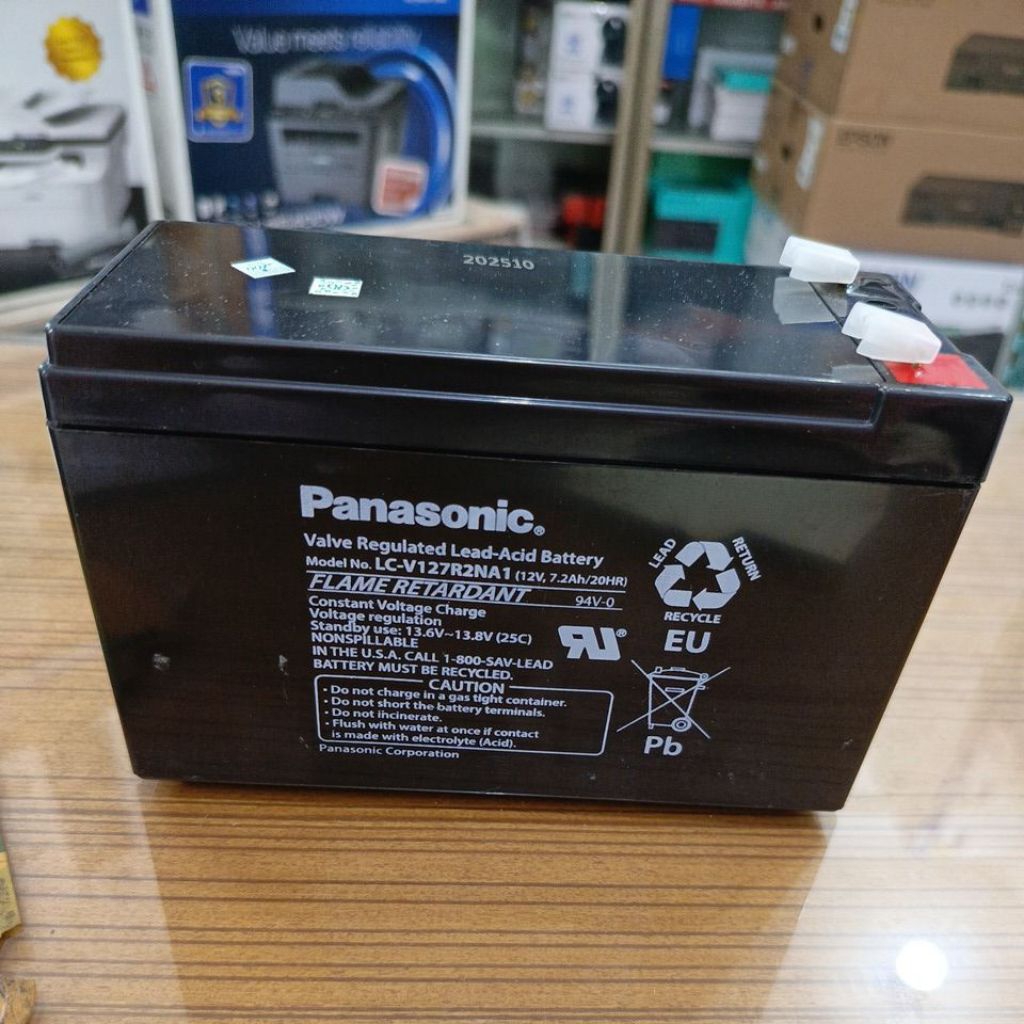 BATERAI UPS PANASONIC 12V 7.2Ah