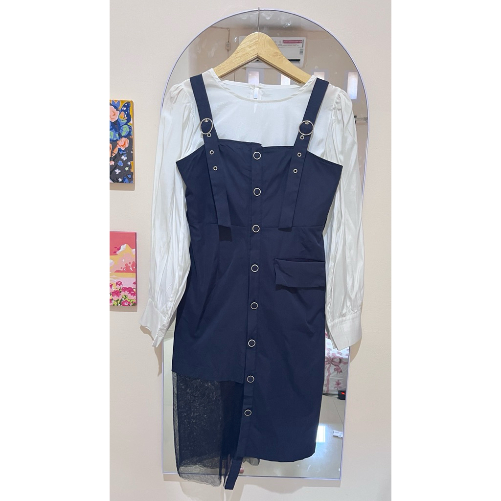 DRESS OL MINI SET KAWAII HARAJUKU GOTHIC JEPANG COSPLAY KOREANSTYLE BKK VINTAGE Y2K