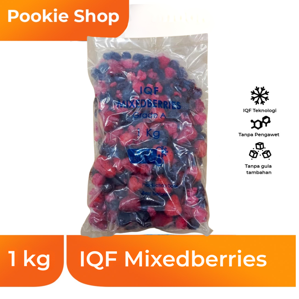 IQF (individually quick frozen) mix berries/mixed berries beku 1 kg