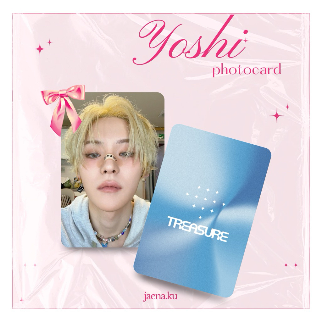 [MIN.8k] PHOTOCARD YOSHI SELCA TREASURE KPOP KOREA KOLEKSI JAENAKU