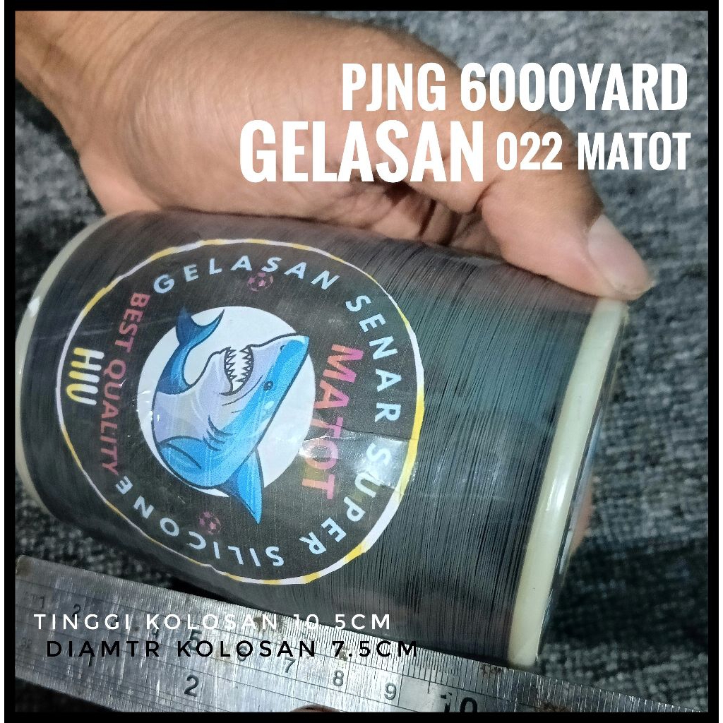 GELASAN SUPER MATOT  buat aduan layangan  / gelasan matot 6000yard jenis 0.22 / gelasan layangan tur