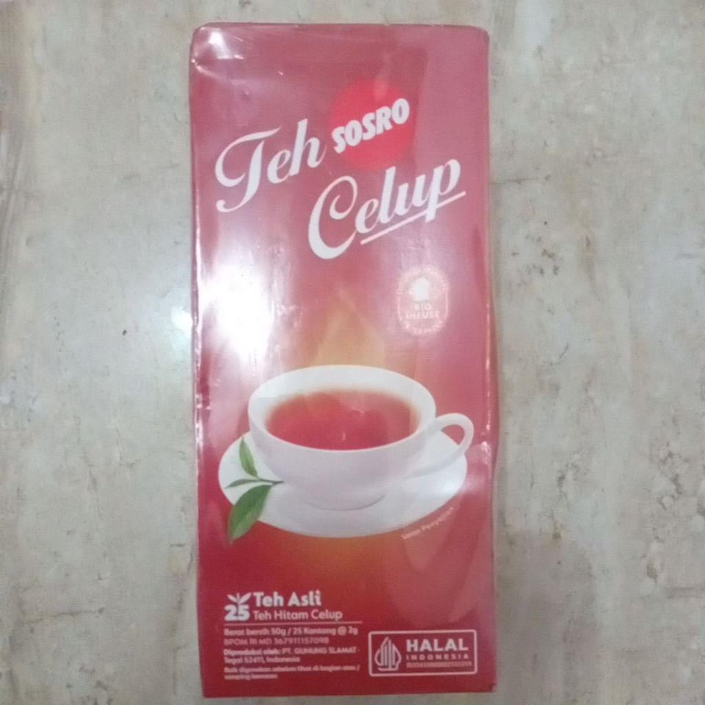 Teh Celup Sosro Teh Hitam 100 Kantong