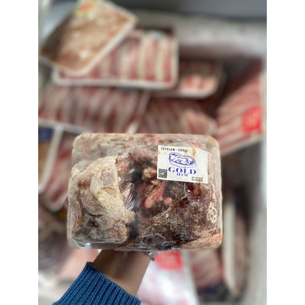 Tetelan Daging Sapi Gold 500gr / tetelan sapi mentah frozen