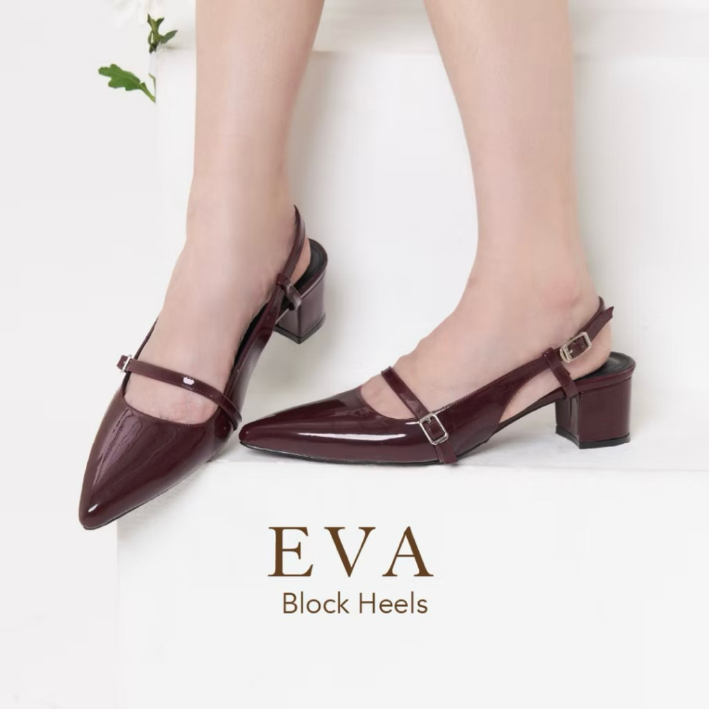 LUXIA - EVA BLOCK HEELS (PRELOVED)