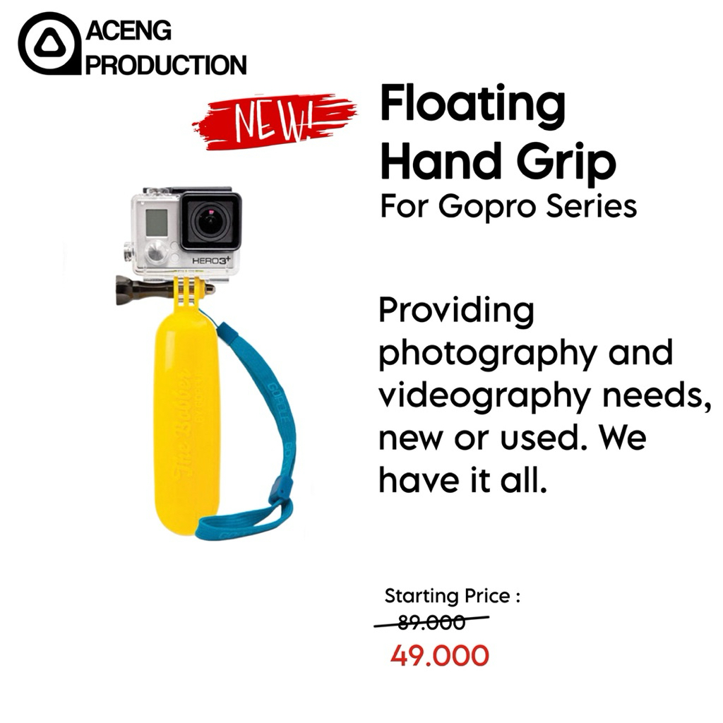 Floating Handgrip For Gopro Series