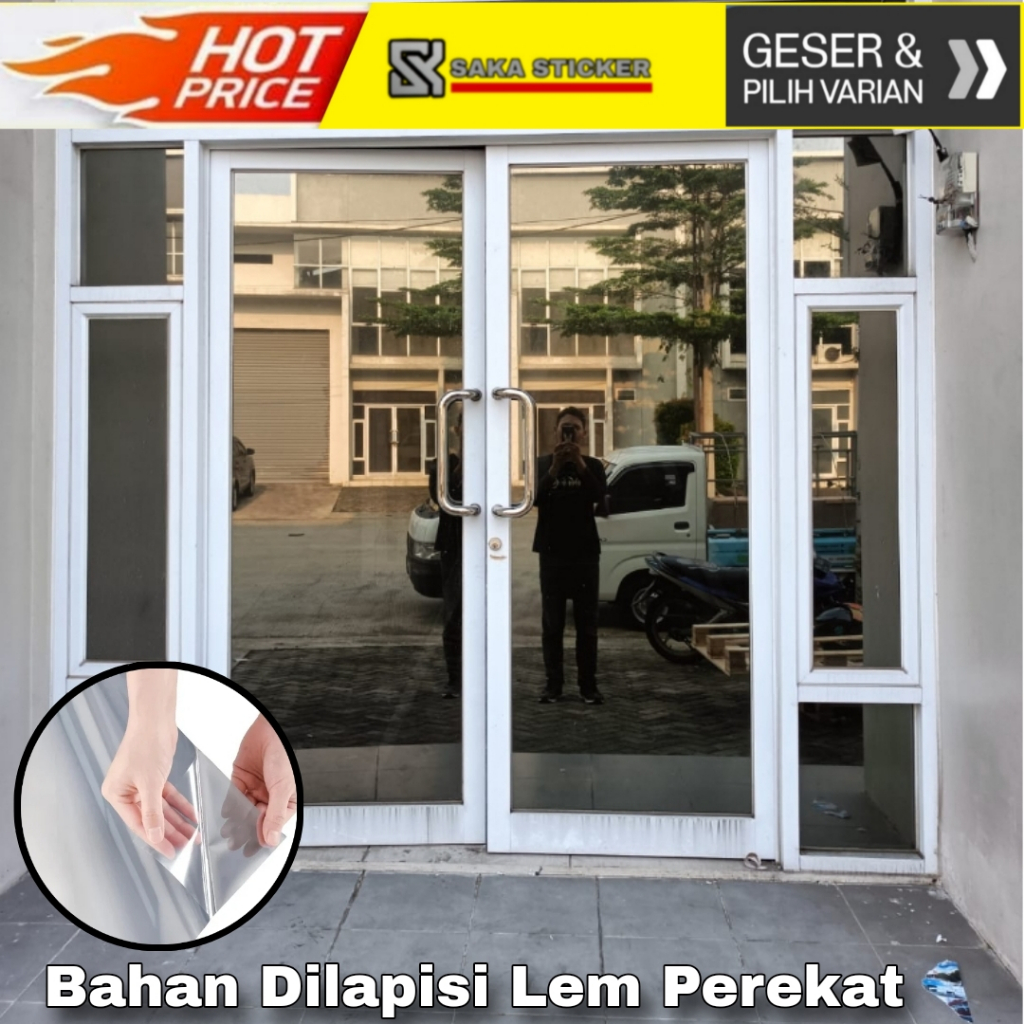 KACA FILM ONE WAY STIKER KACA JENDELA CERMIN SATU ARAH ANTI UV PEREDAM PANAS MATAHARI