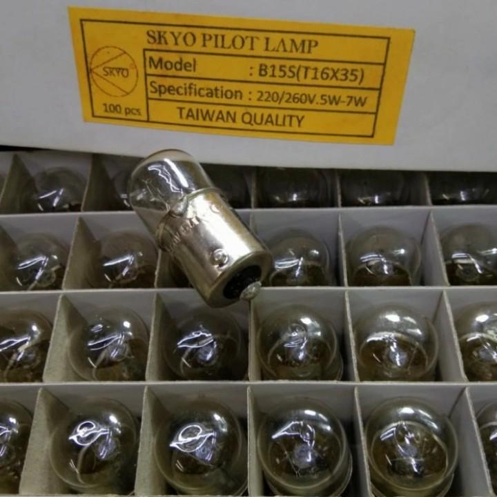 lampu bayonet model pijar B15 220V / 5-7W