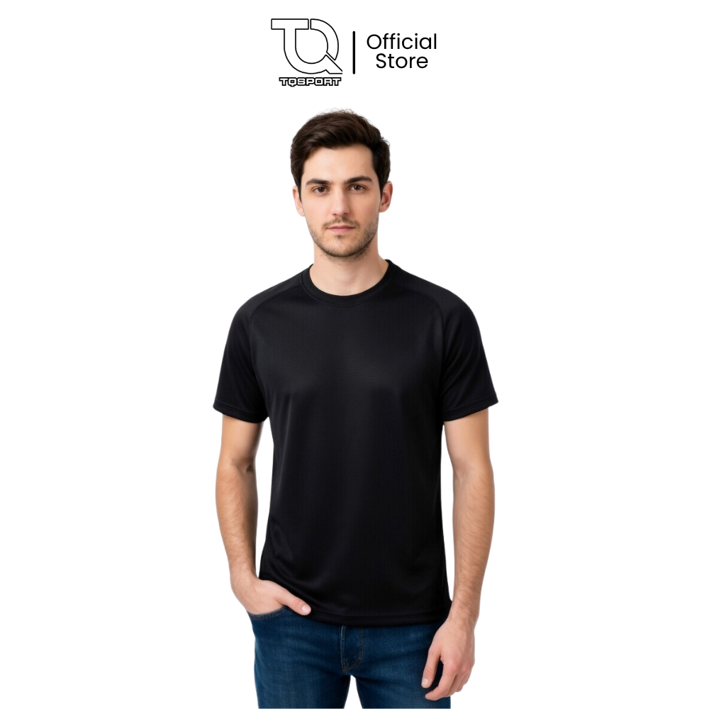TQSPORT - Baju Olahraga Pria Polos Kaos Gym Running