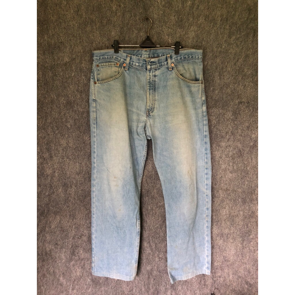 Celana Jeans Levi’s Rework 521 blue jeans custom hand made sashiko Original High Waist Vintage Fit P