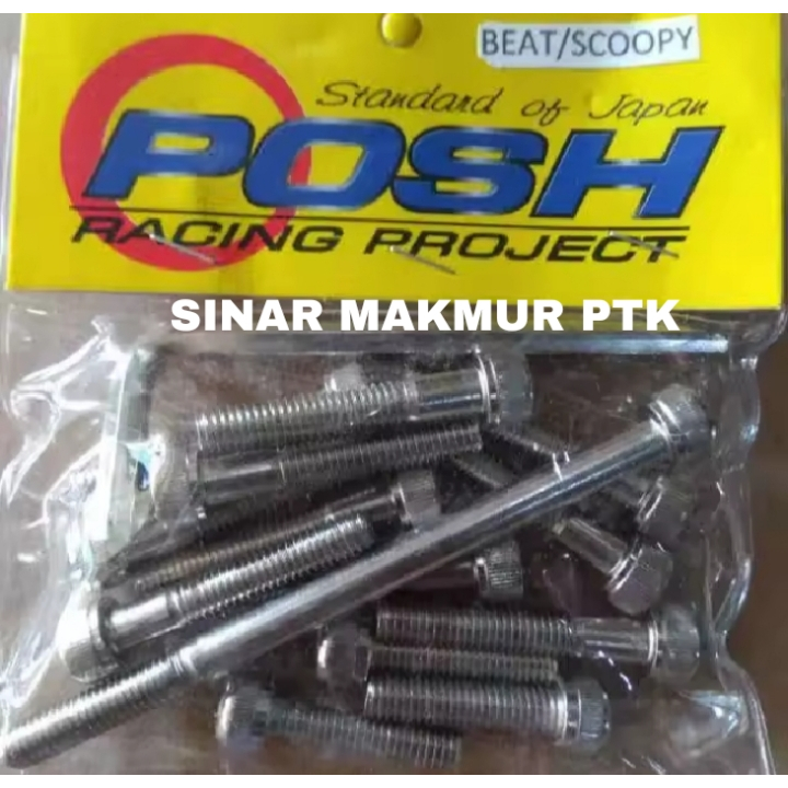 SINAR MAKMUR Baut Blok mesin CVT Beat karbu scoopy karbu baut blok beat