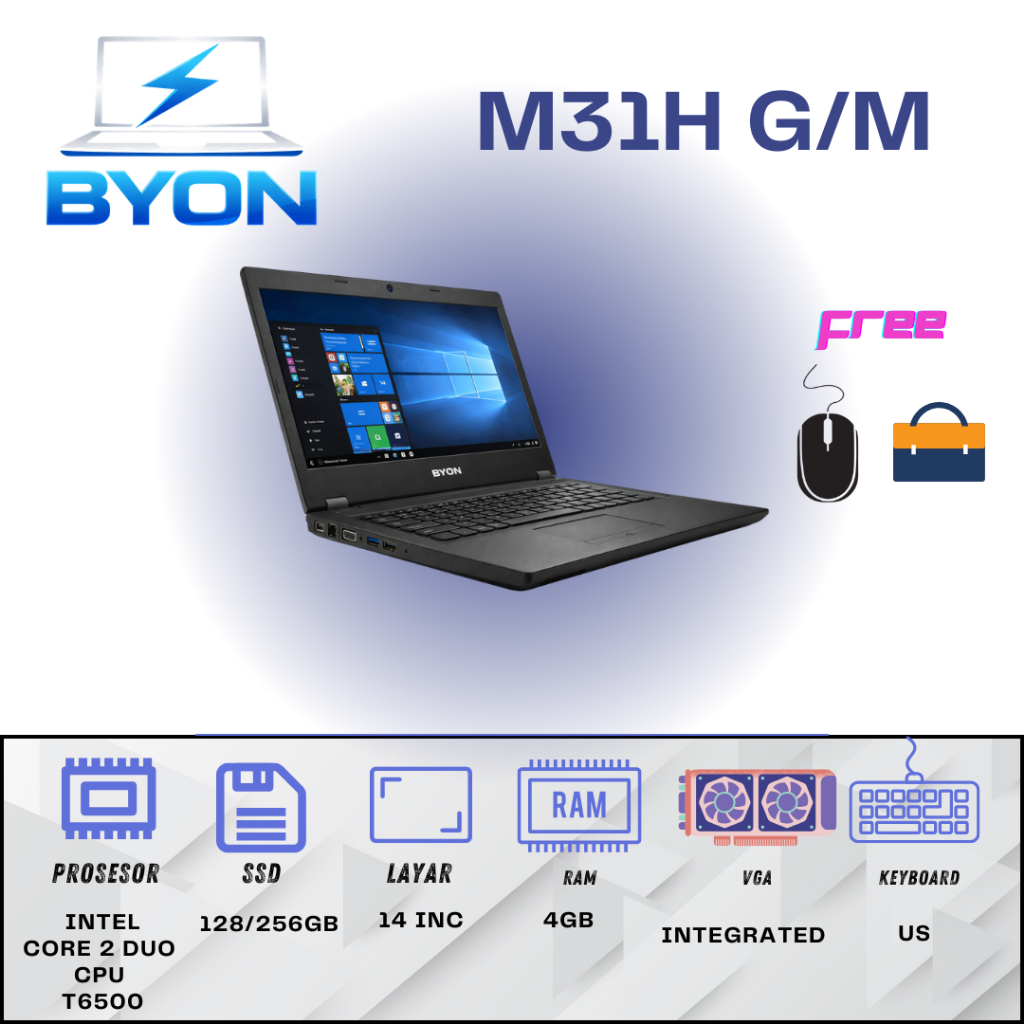 Laptop BYON M31H Laptop Pelajar