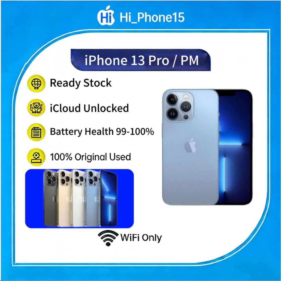 [Ready Stock] iPhone 13 PRO/13 PRO MAX WIFI ONLY Game/Live/Buat Ngonten 128GB/256GB/512GB Bekas Seco