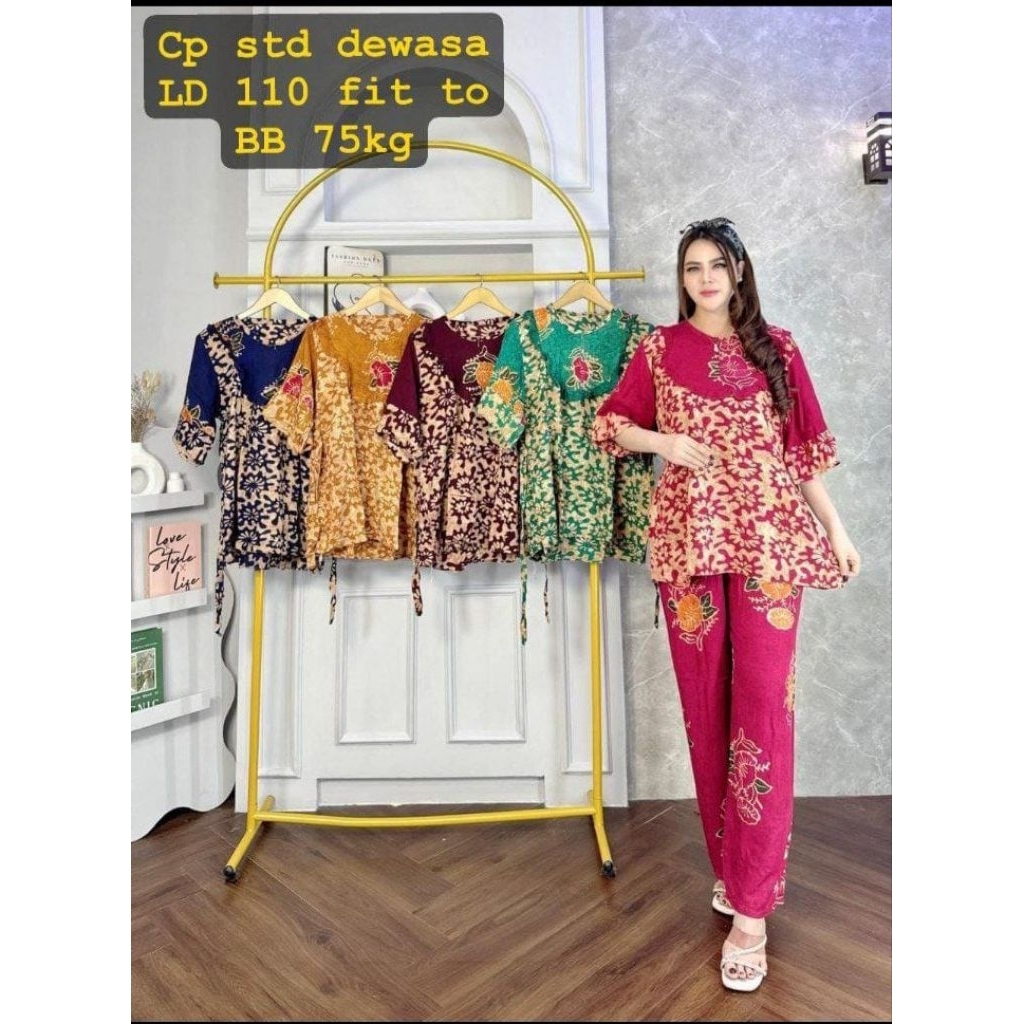 setelan cp batik cap