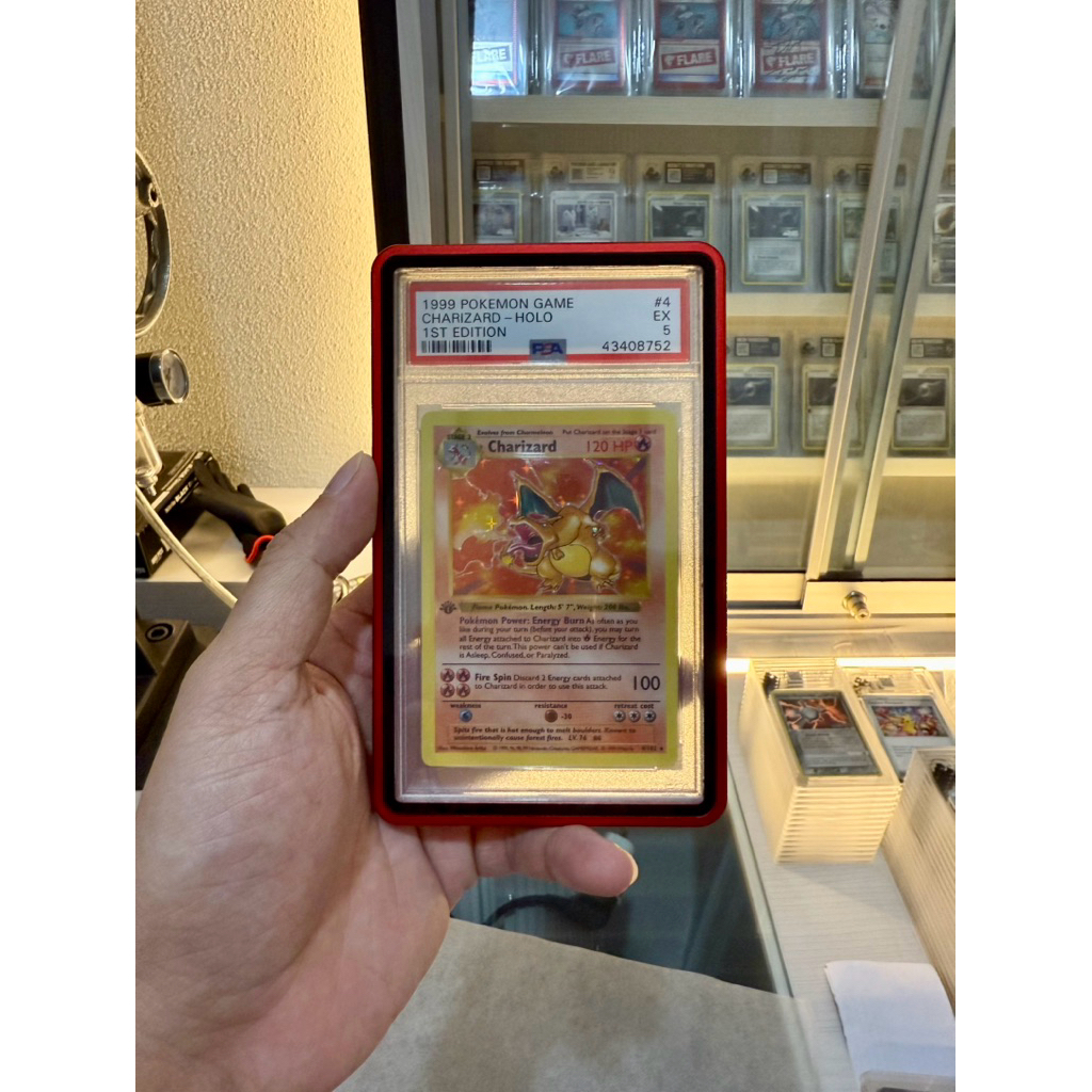 DP 65% Charizard 1st edition shadowless base set psa 5 1 kartu POKEMON TCG card game english, japan,