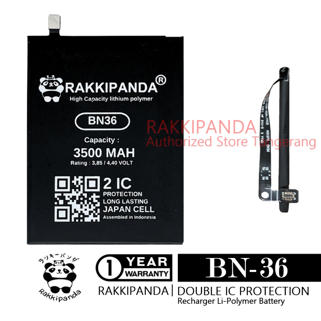 Baterai Xiaomi Mi 6X Mi6X Mi A2 MiA2 BN36 Double IC Protection