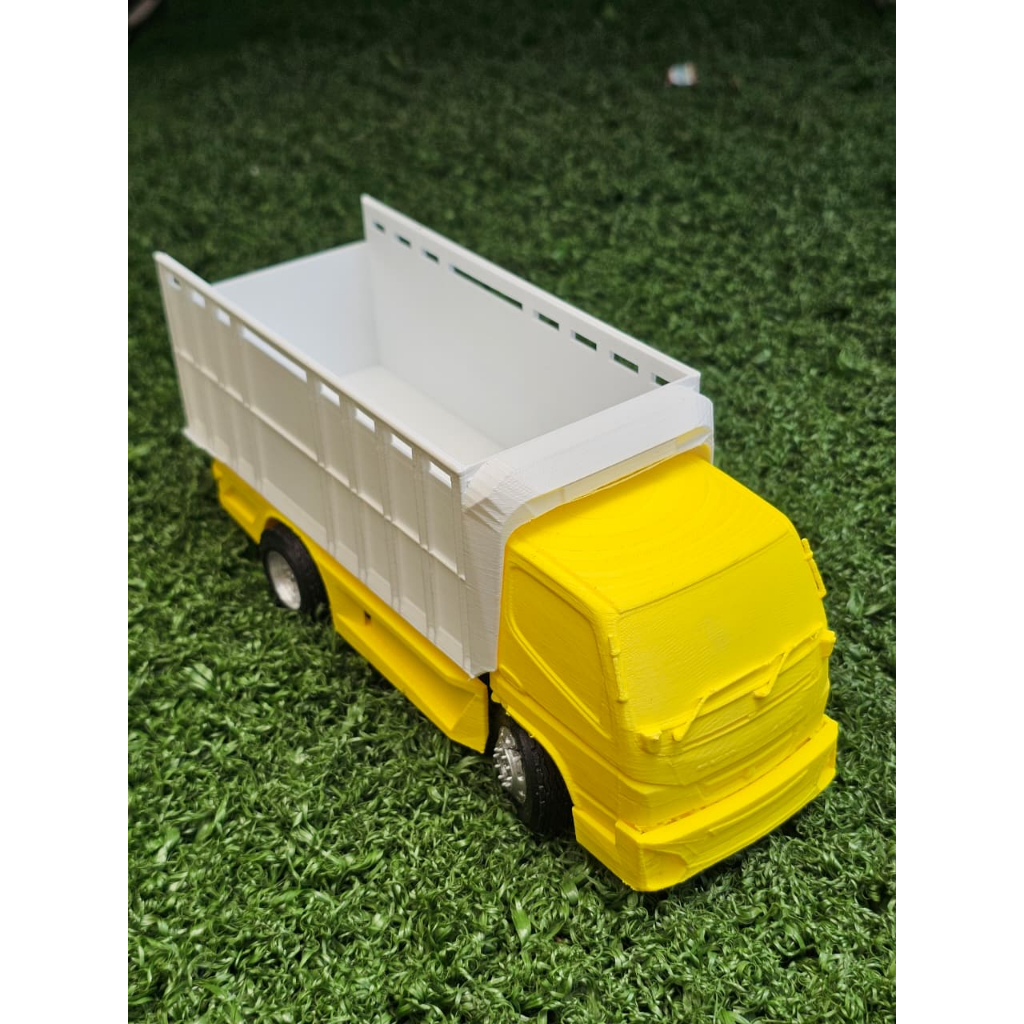MINIATUR TRUK CANTER SKALA 1:30 FULLSET MODIFIKASI TERBARU MAINAN TRUK