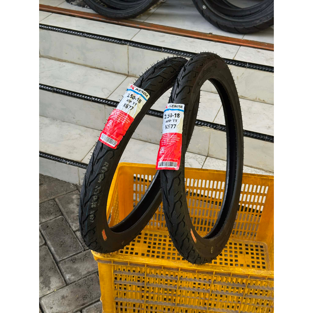 (Bisa cod) BAN KENDA K677 RING 18-250 BAN MOTOR KENDA RING 18 BAN MOTOR KENDA UKURAN 250 RING 18 BAH