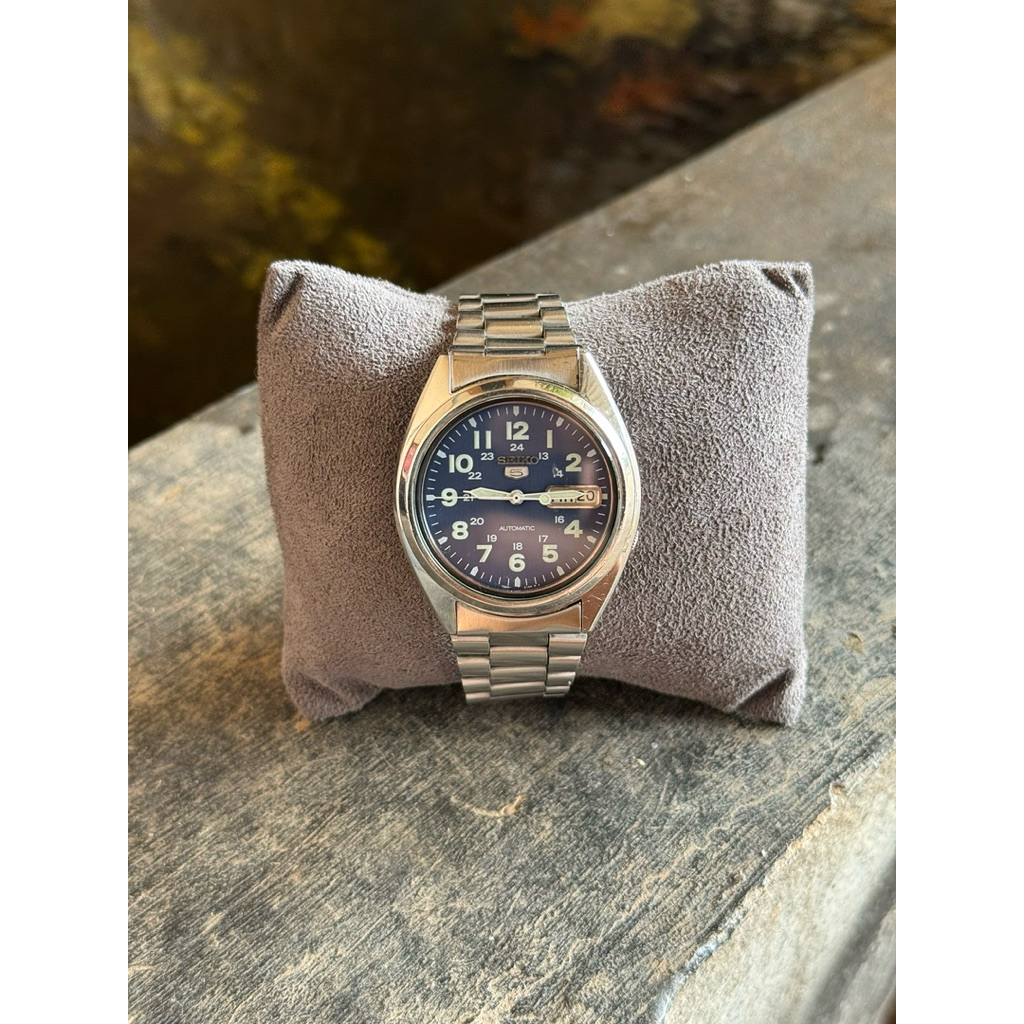 Seiko 5 Blue Military 7s26 Jam Tangan Pria Bekas Original