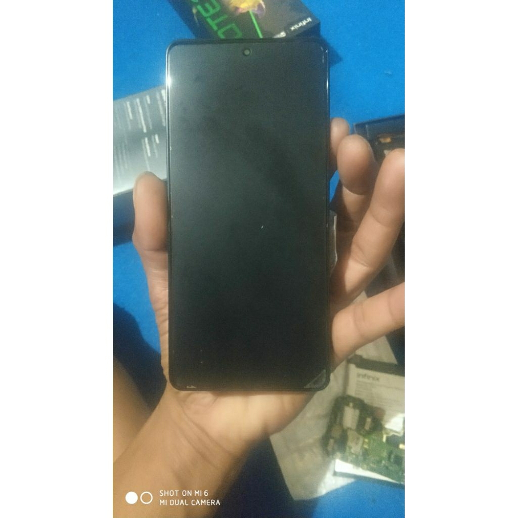lcd infinix note 30 pro amoled  original copotan set frame