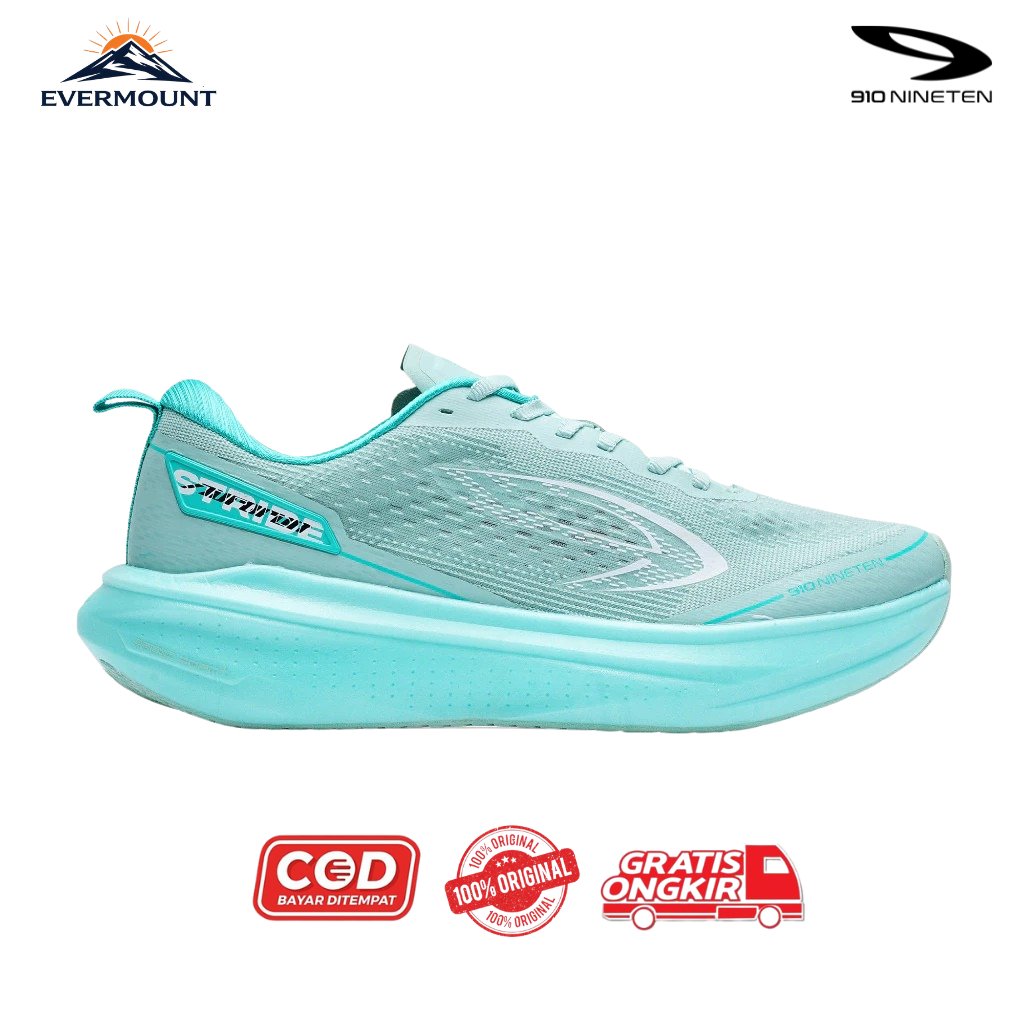 910Nineten Sepatu Lari - AURORUN STRIDE HIJAU-MINT/HIJAU-TOSCA