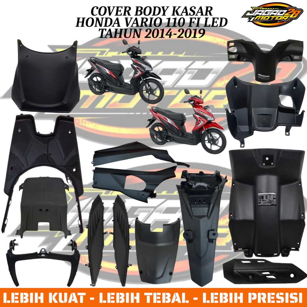 Paket Full Body Kasar Vario 110 Fi Led Body Vario 110 Fi Body Bodi Kasar Vario 110 Fi Led / Full set
