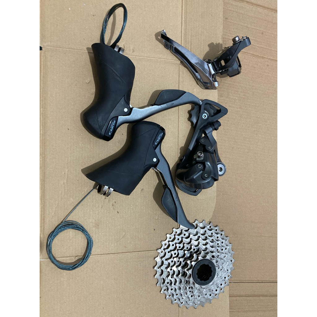 mini grupset shimano claris r2000 2x8speed second like new copotan