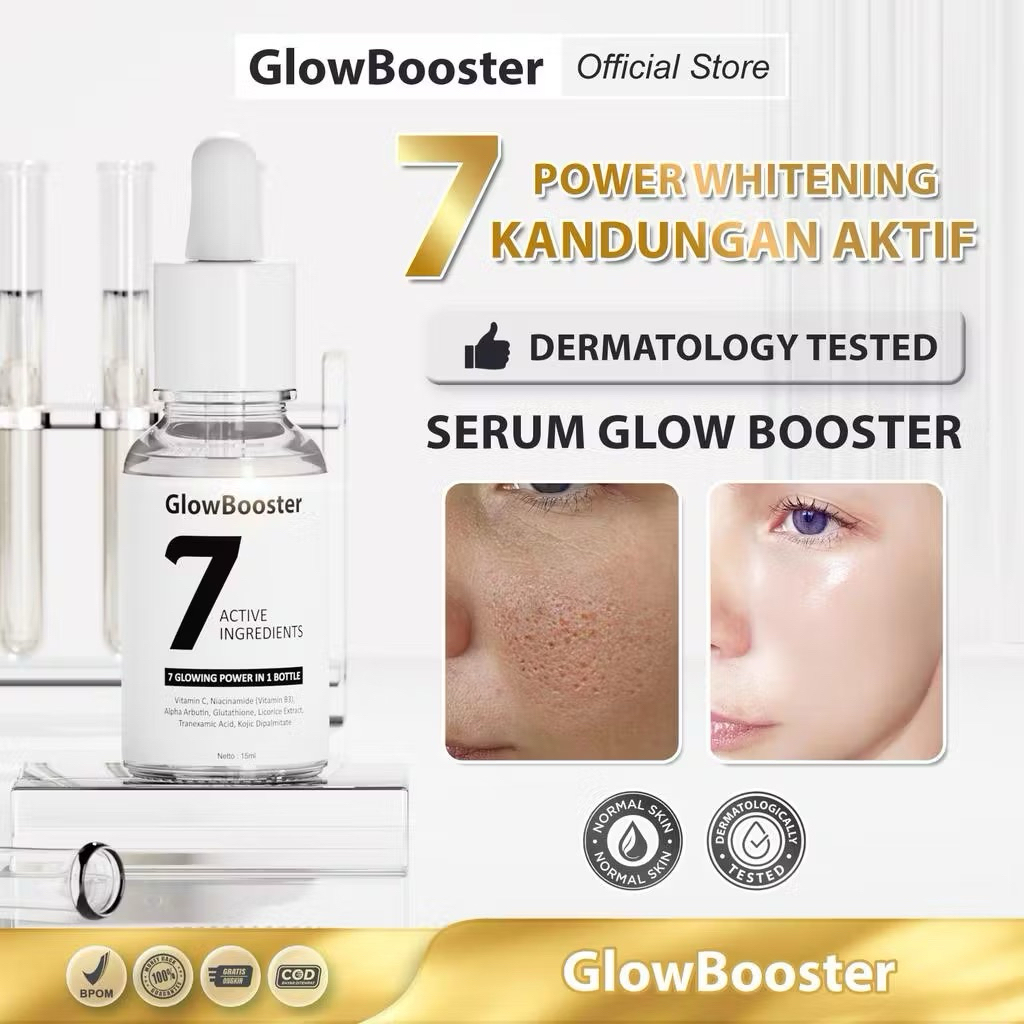 [REAL 7 INGREDIENTS BRIGHTENING] Serum glowing GloowBooster 7 Active Ingredients | Serum Pencerah 7 