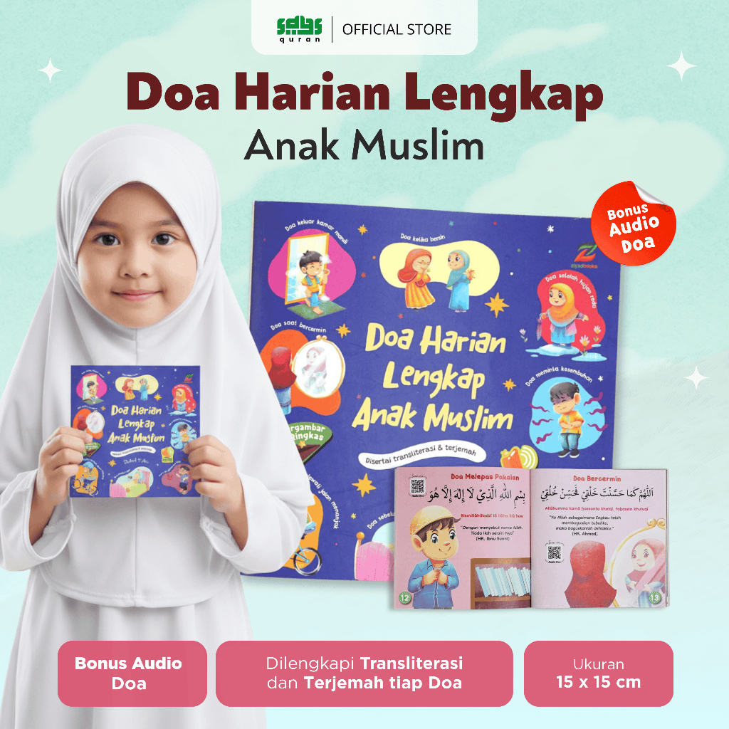 Ziyadbooks -Buku Doa Harian Lengkap untuk Anak Muslim – 60 Doa Sehari-hari Pilihan