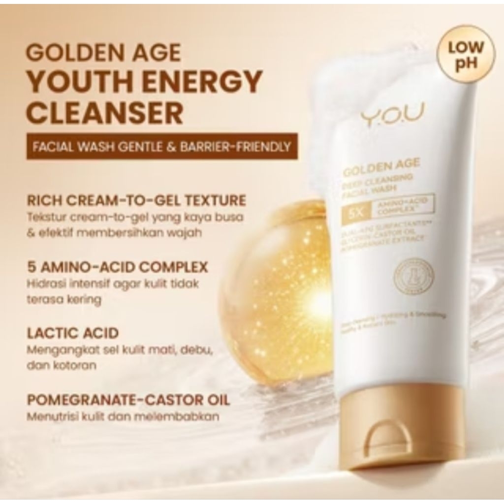Y.O.U GOLDEN AGE DEEP CLEANSING FACIAL WASH