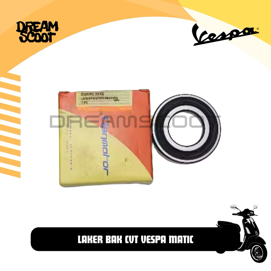 Danmotor Bearing CVT Vespa Matic Vespa Sprint Vespa S Vespa Primavera Vespa LX Vespa GTS Laher CVT V