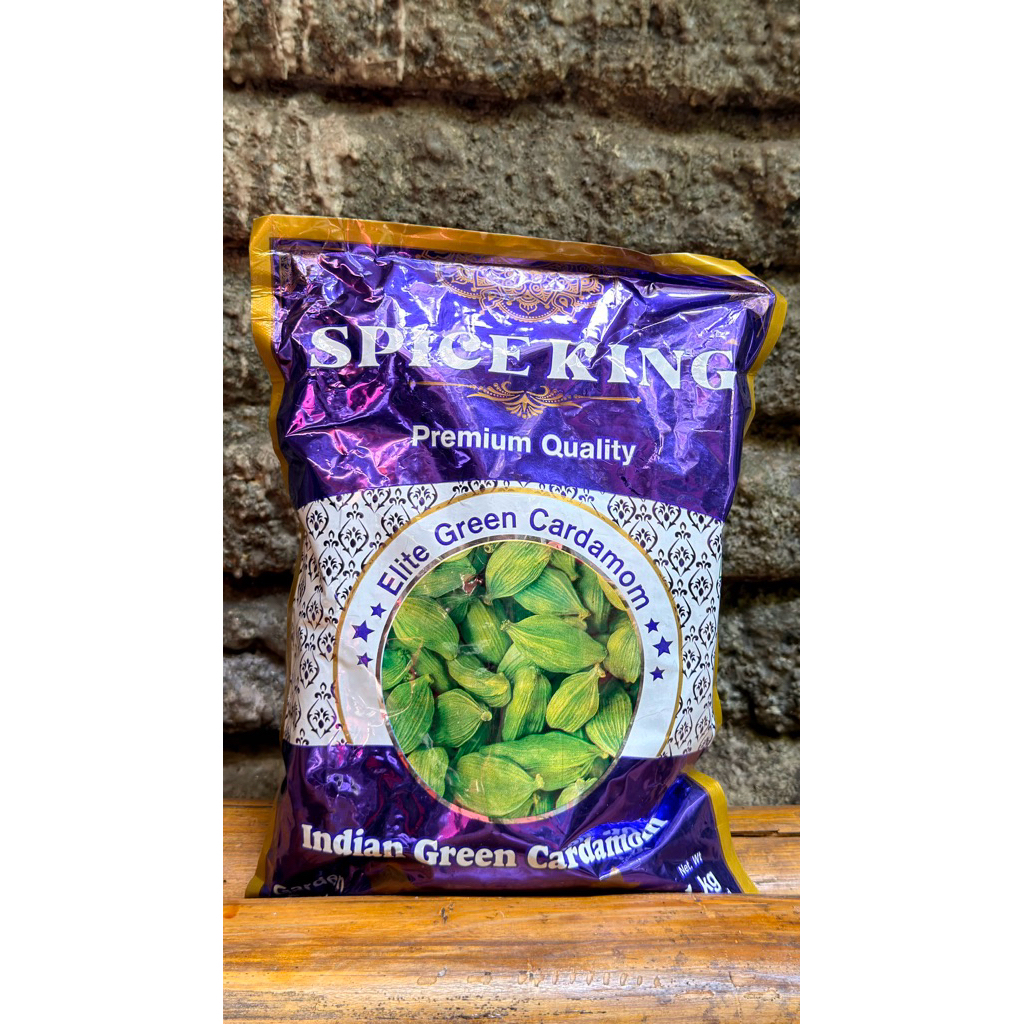 kapulaga hijau merk spice king kemasan 100gr