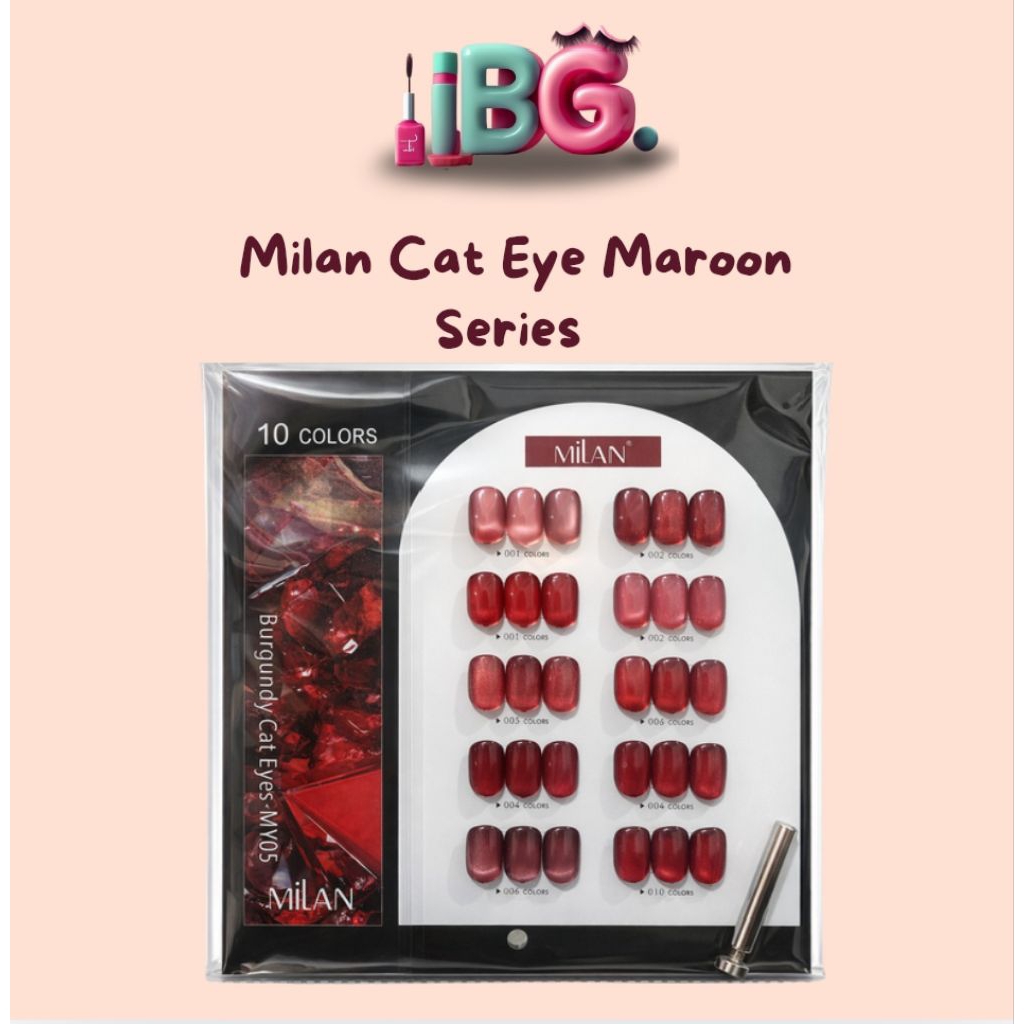 Kutek cat eye Milan Cat eye kutek gel Milan Maroon Kutek Gel cat eye Milan Maroon Cat eyes nail gel Milan Maroon