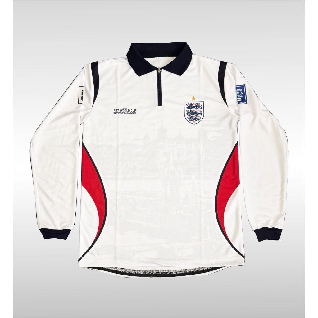 MFZ-FANTASY JERSEY TIMNAS INGGRIS LONGSLEVE ZIPER