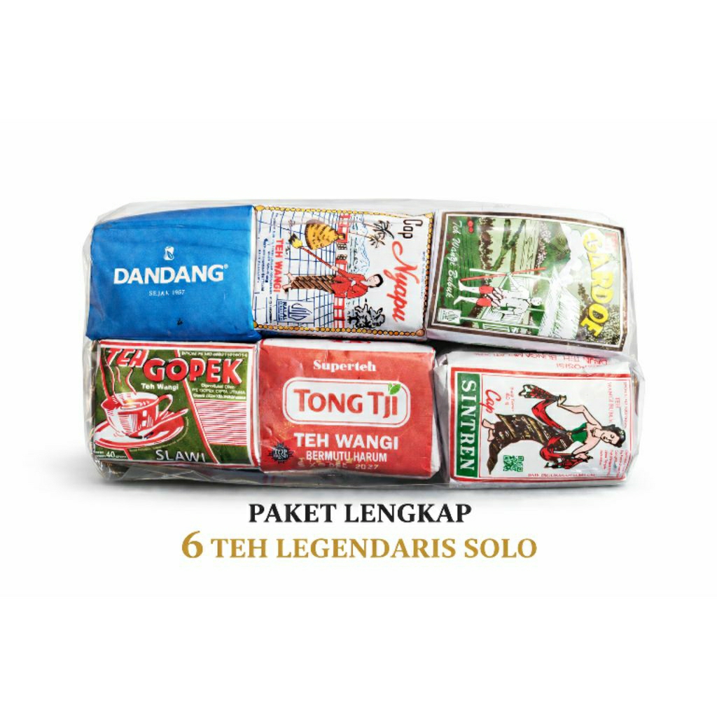 Paket Teh Khas Solo Lengkap Isi Campuran 6 Teh Legendaris Tradisional Asli