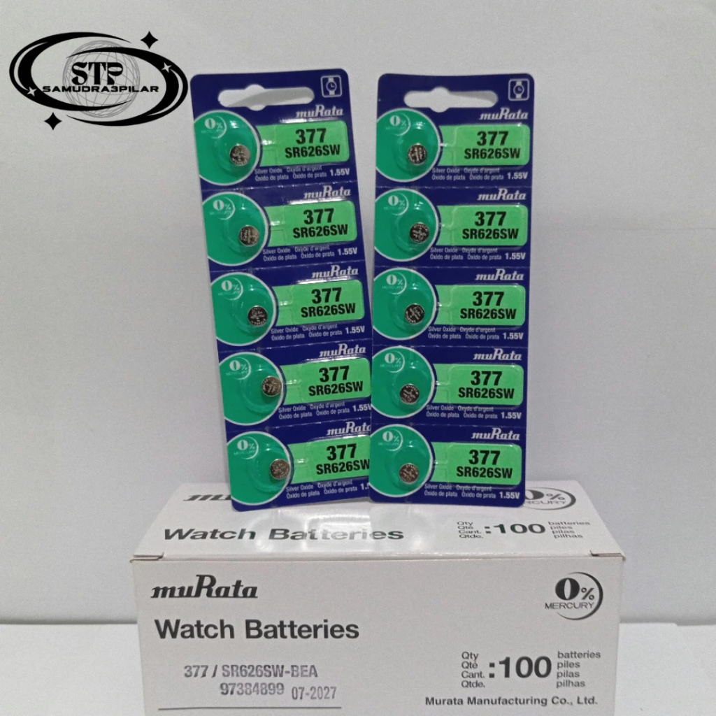 SAMUDRA Baterai Murata SR626SW 377 Original Jam Tangan Kualitas Sony Ori