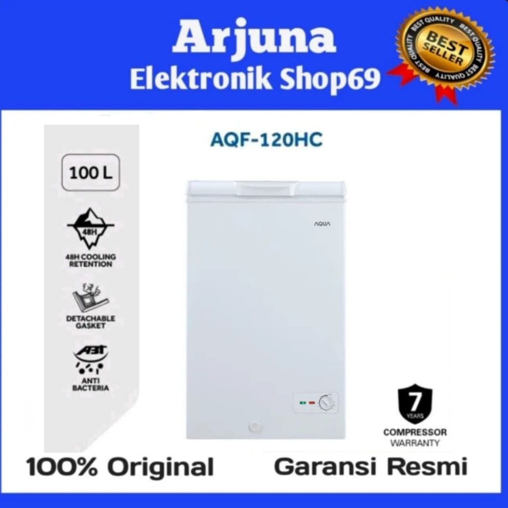 AQUA AQF-120HC CHEST FREEZER 100LITER AQF120HC 120HC AQF120