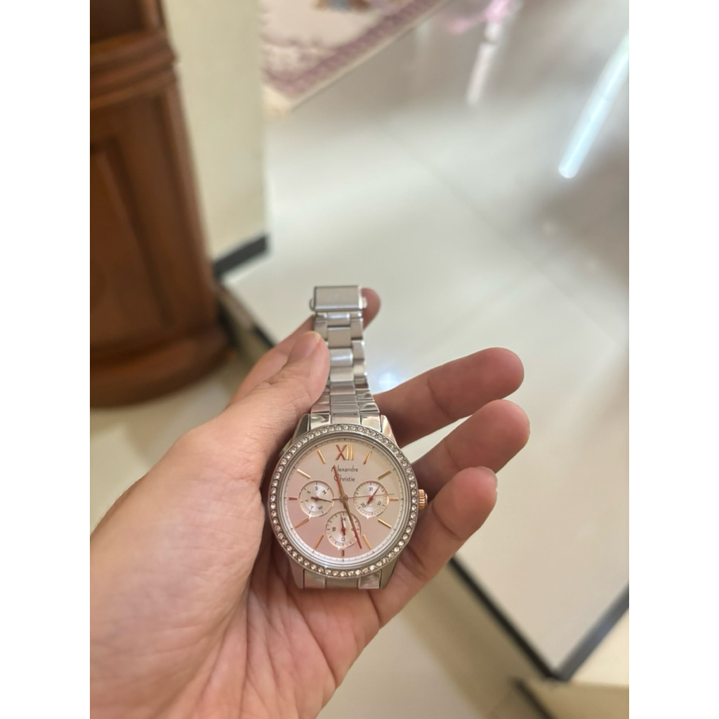 preloved alexandre christie watch wanita no box