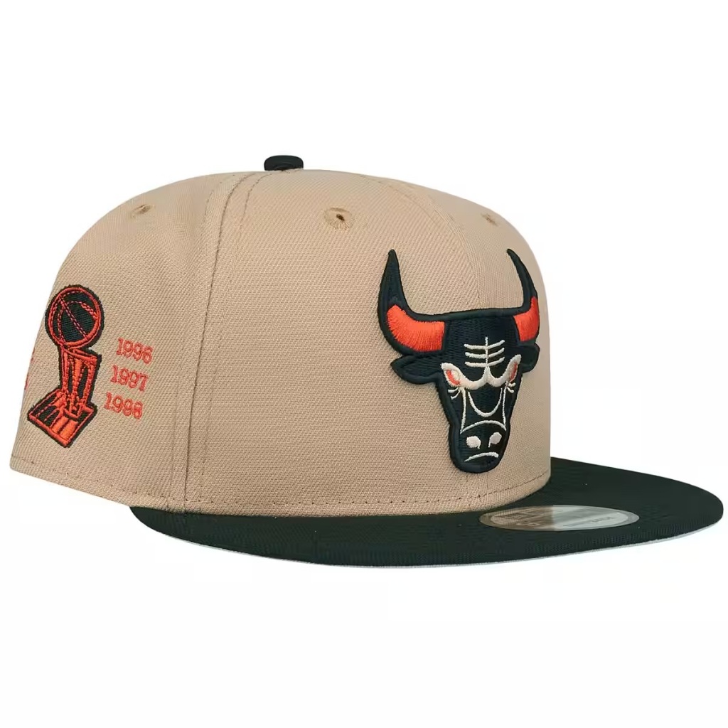 New Era 9Fifty Snapback Cap - Chicago Bulls Camel beige Original