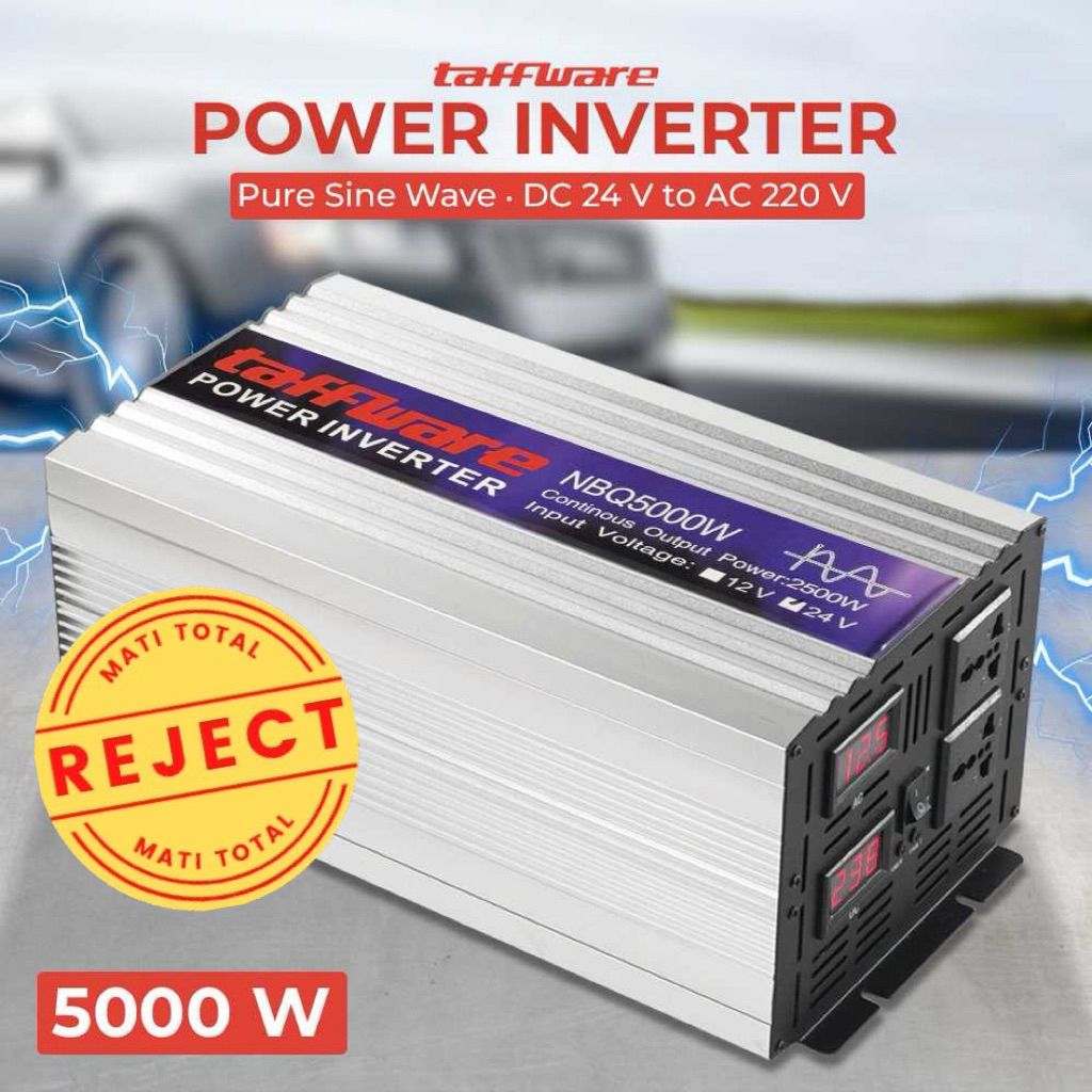 [OBRAL MATI] Power Inverter Mobil Pure Sine Wave DC 24V to AC 220V 5000W - NBQ5000W