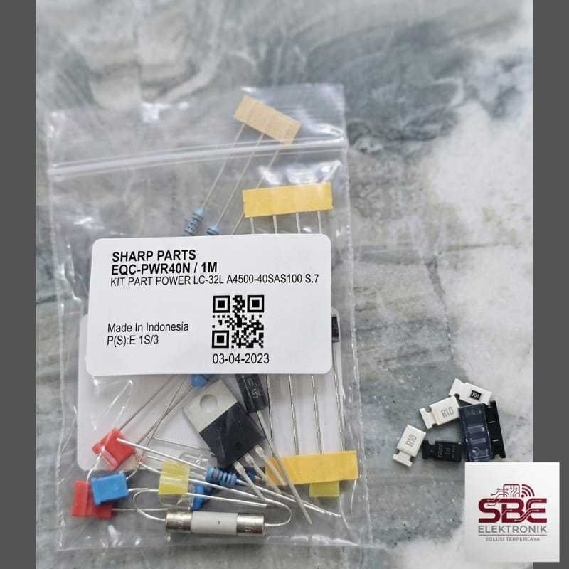 ORIGINAL Komponen TR Dioda IC SMD RESTAN FUSE POWER TV LED SHARP 32/40