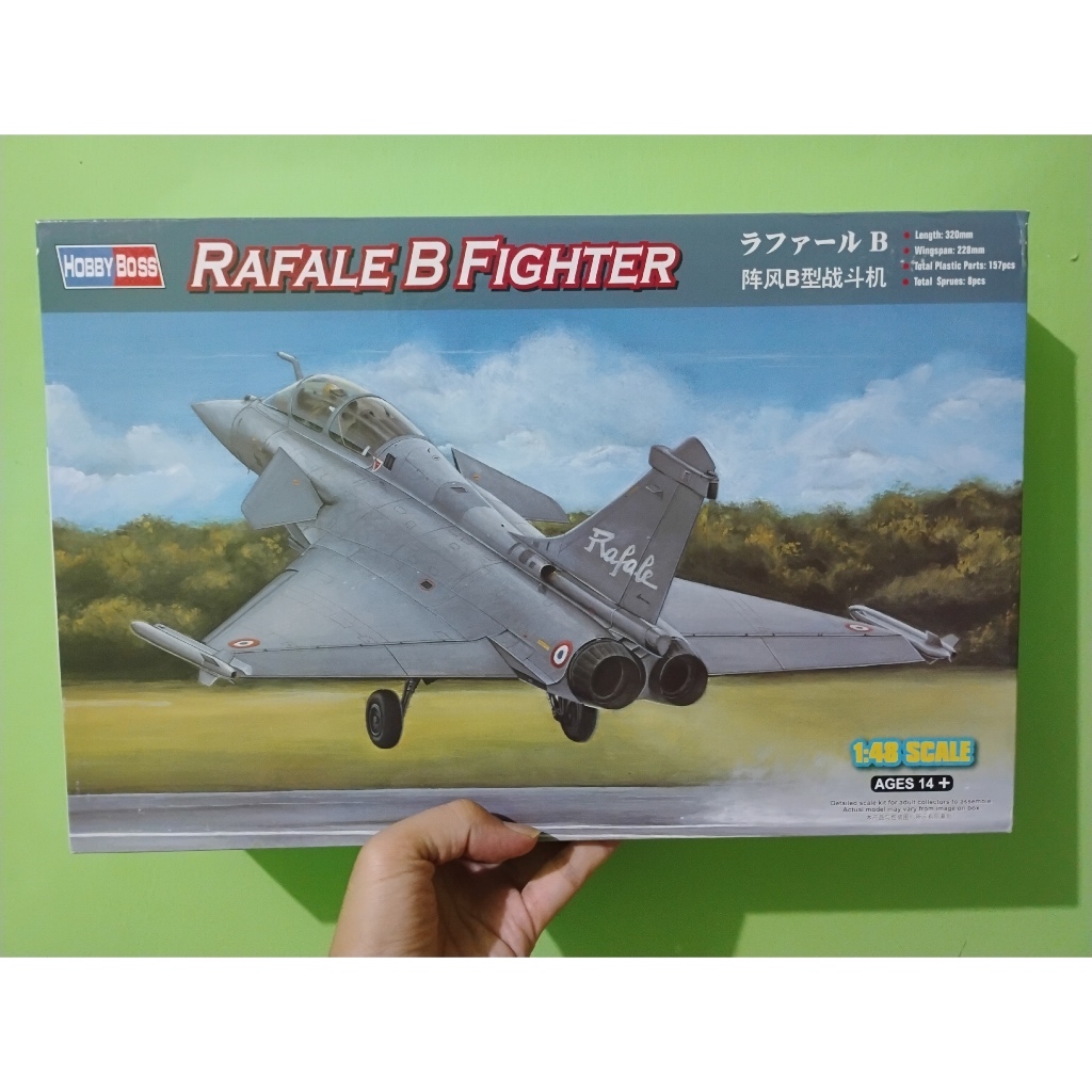 Model Kit Plastik Pesawat Jet Tempur Dassault Rafale B Prancis TNI AU Indonesia Skala 48