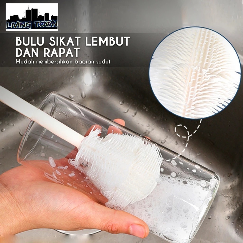 SIKAT BOTOL GELAS SILIKON GAGANG PANJANG / SIKAT BOTOL SILIKON / SIKAT GAGANG PANJANG