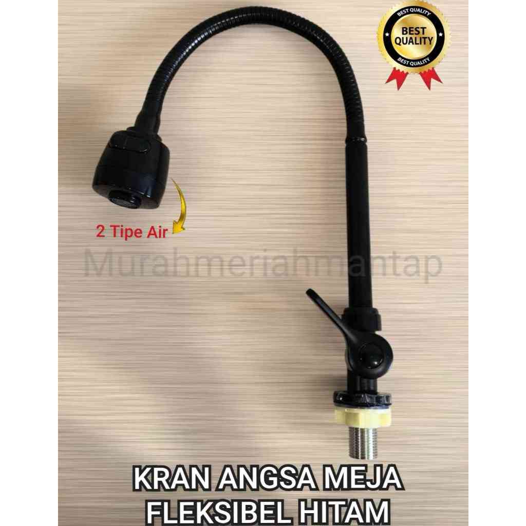 KRAN ANGSA MEJA FLEKSIBEL HITAM /  KRAN ANGSA BCP / KRAN CUCI PIRING
