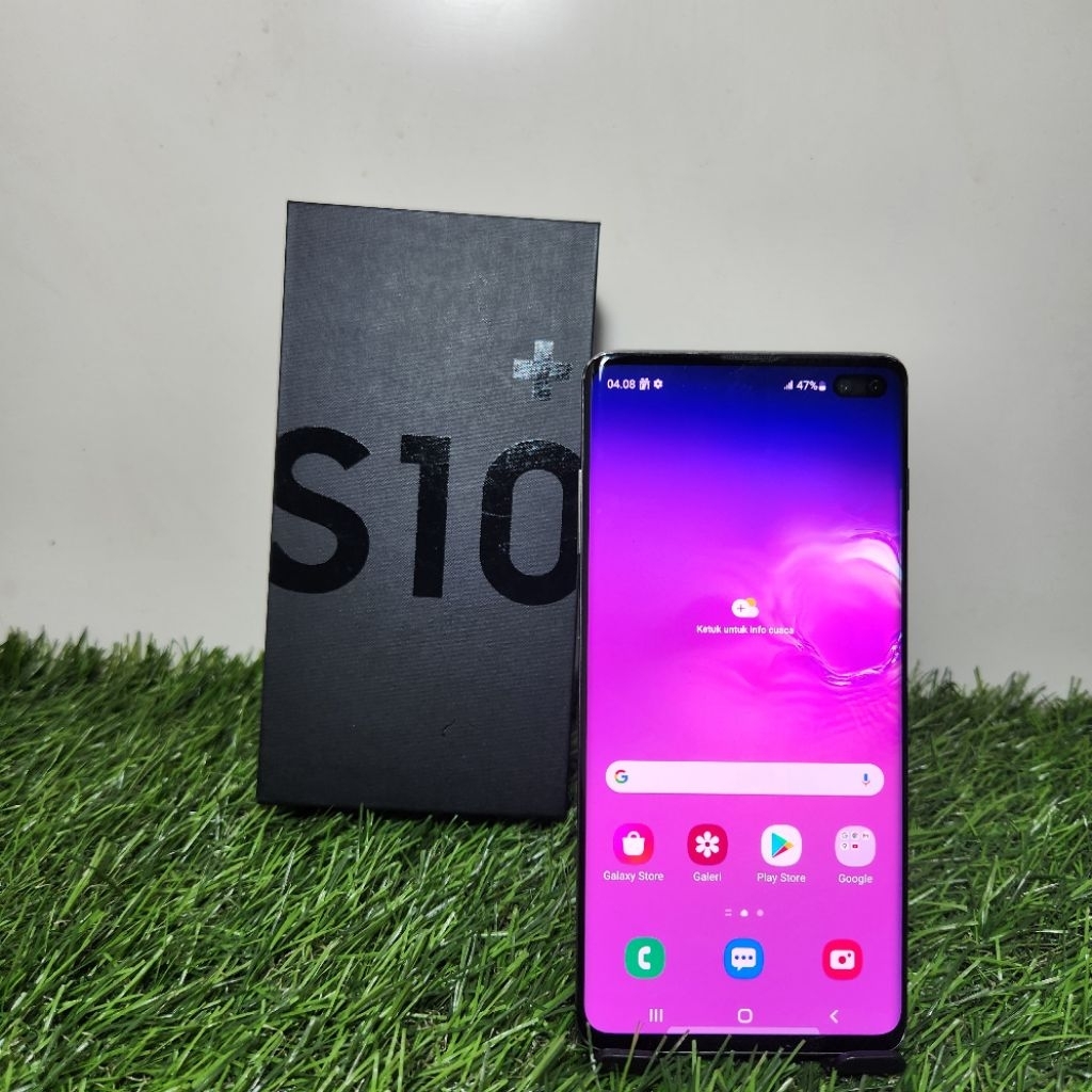 SAMSUNG S10 PLUS 8/128GB ORIGINAL FULLSET SECOND MURAH
