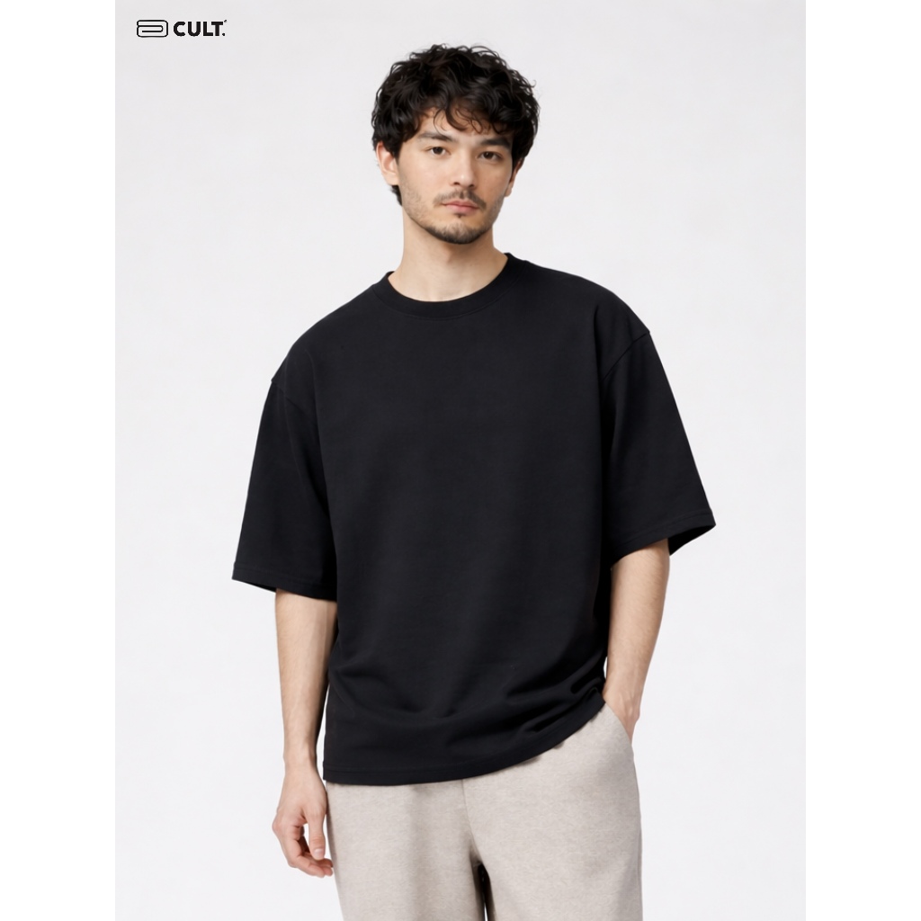 CULT Kaos Oversize Pure Heavy Cotton Jet Black