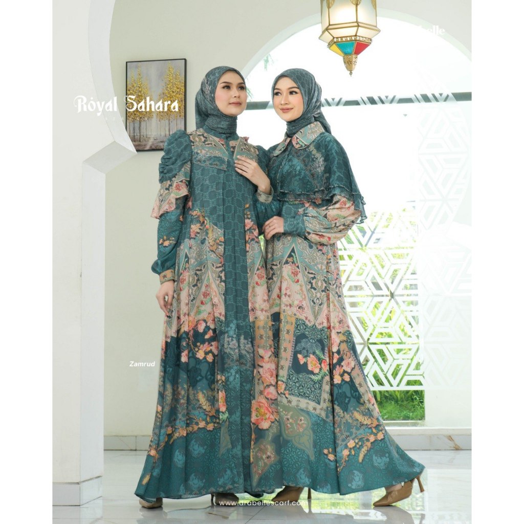 ARABELLE SCARF ROYAL SAHARA BUNDLING GAMIS SET HIJAB