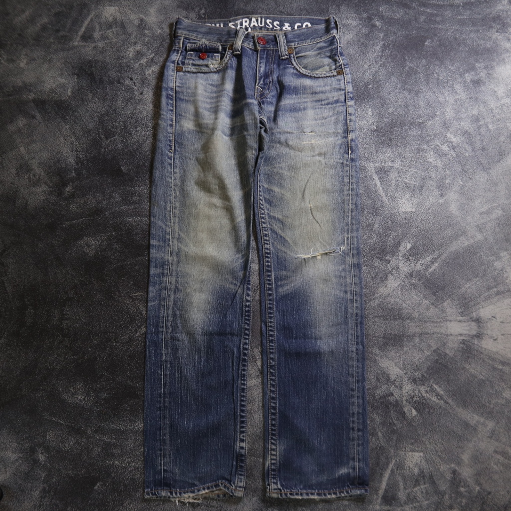 CELANA PANJANG LEWIS 502 RIPPED JEANS DENIM PANTS CJ57 SIZE 31 501