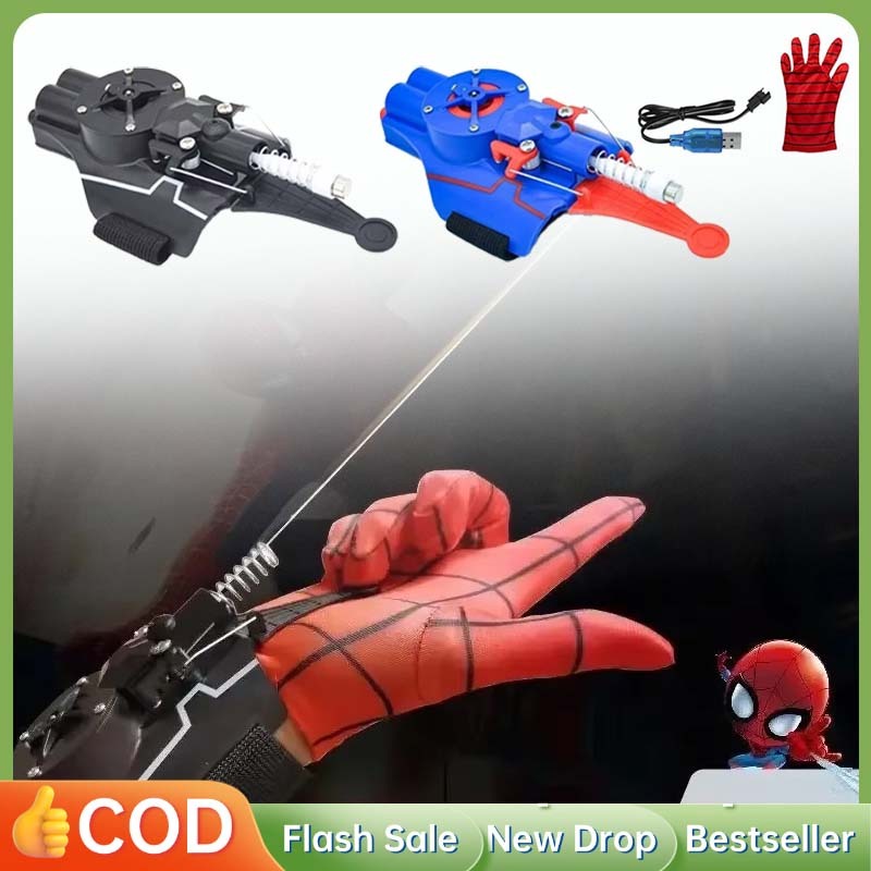 Peluncur Jaring Spiderman Spiderman Web Launcher Mainan Sarung Tangan Spiderman Web Shooter Spiderma